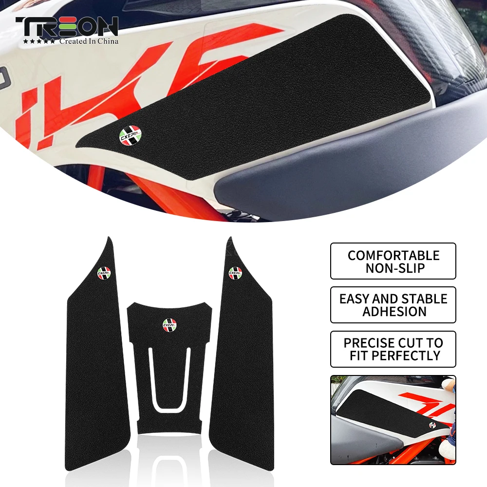 Für ktm duke390 duke duke motorrad tank traktion seiten polster gas kraftstoff knie griff aufkleber