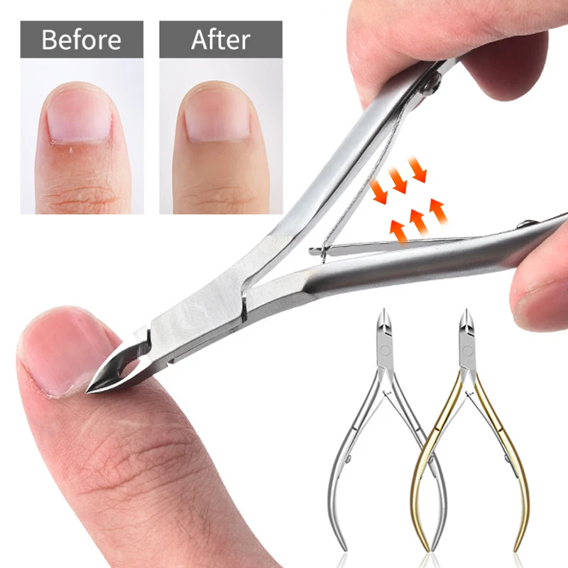 

Professional Stainless Steel Curved Tip Cuticle Scissors Nail Dead Skin Remover Manicure Nail Clipper Beauty Salon Nail Art Tool