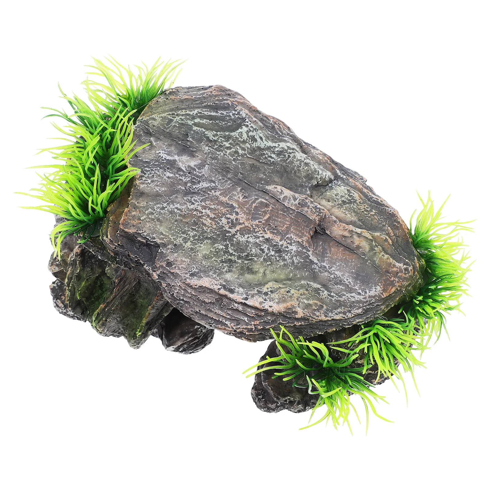

Reptile Hideout Basking Platform Resin Durable Cave Shelter for Turtle Lizard Snake Tank Ornament Basking Platform