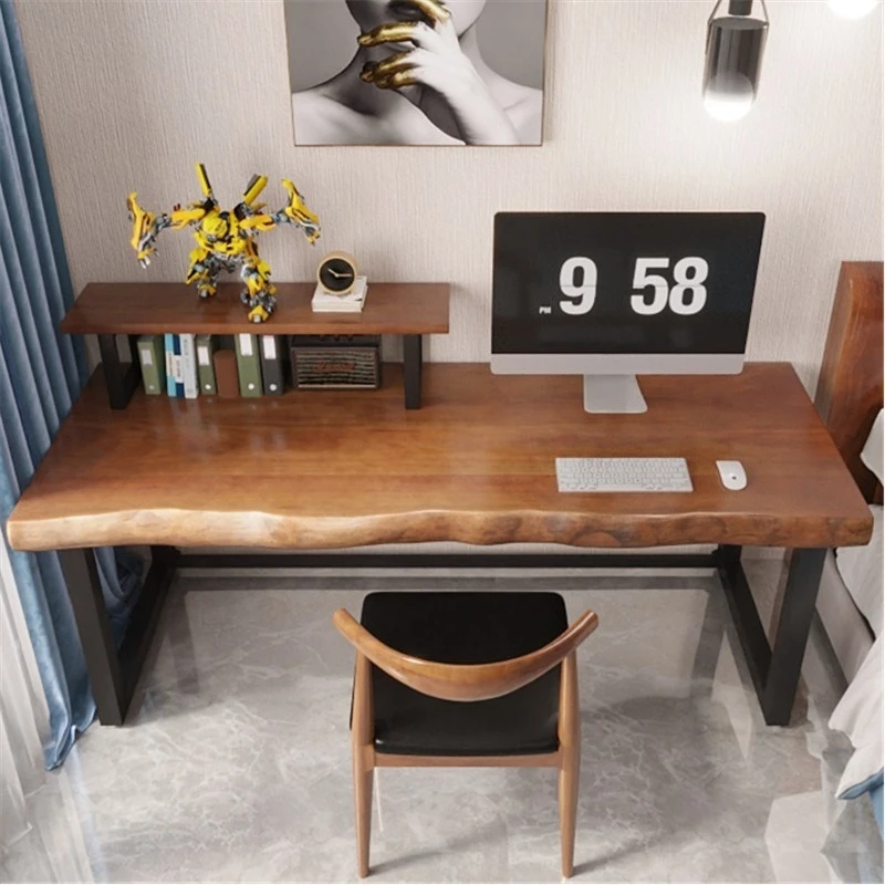 

Reading Room Desk, Log Home Writing Desk, Study Computer Desk, Simple Office Workbench