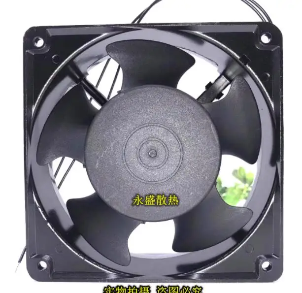 FS FS-12038H2BL AC 220V 0.14A 120x120x38mm 2-Wire Server Cooling Fan