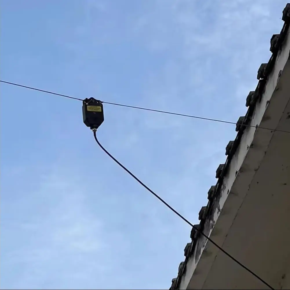 End Fed Half Wave Antenna 1:64 Balun Multi Band HF Shortwave Antenna Portable for POTA Camping FT8 SSB CW Radio Communication