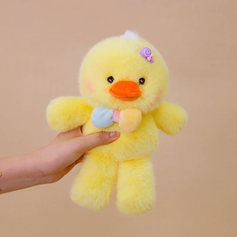 1pc 25cm/9.84in Little Yellow Duck Plush Toy Candy Run Run Figurine Cute Plush Toy Ornament Companion Doll Claw Machine Prize