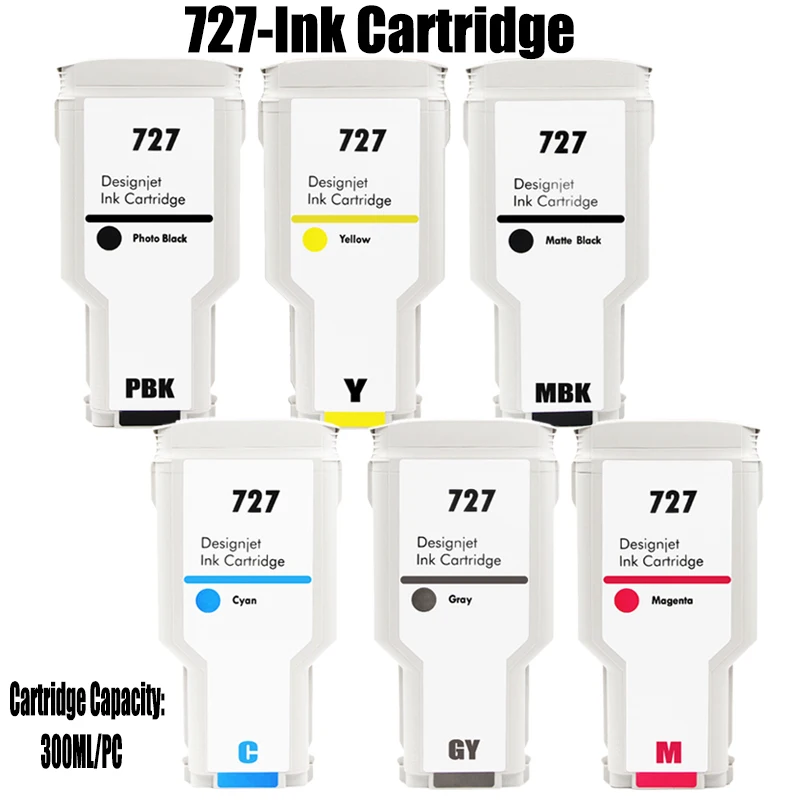 

Чернильный картридж 727 для принтеров HP DesignJet T920, T930, T1500, T1530, T2500, T2530 с чипом