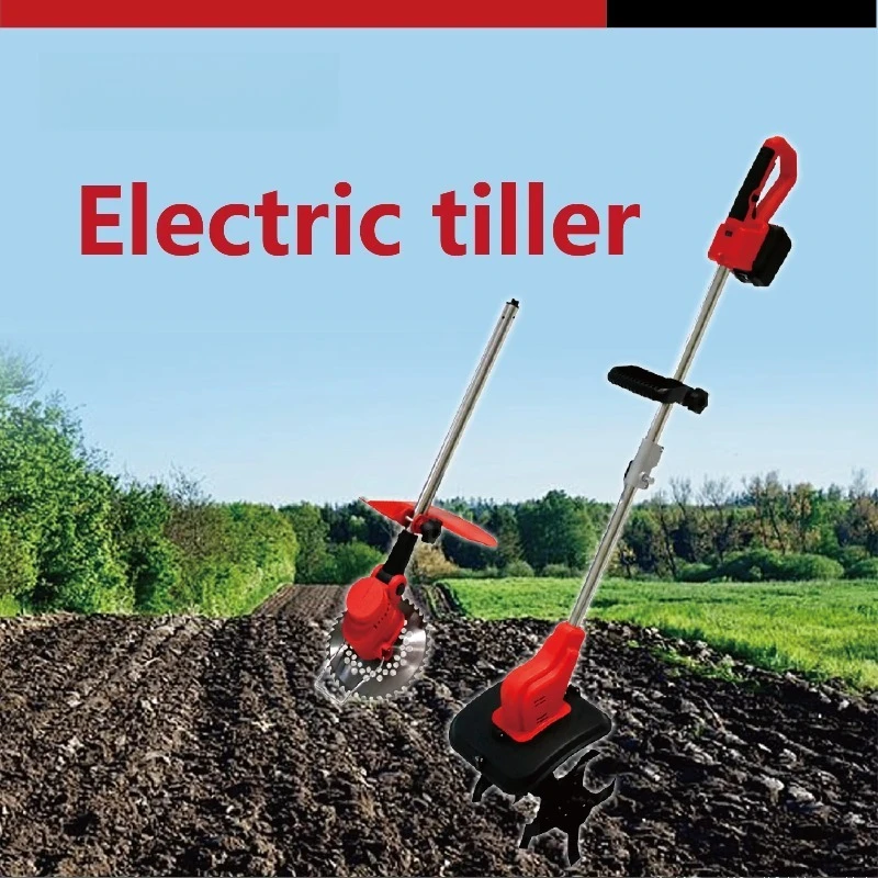 

Wireless Electric Tiller Loosening Soil and Weeding for Multiple Purposes in Garden and Farm