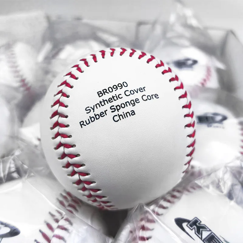 Standardowy 9-calowy baseball Twardy trening baseballowy Miękka guma Gra w baseball Praktyka rzucania na świeżym powietrzu Artykuły do ​​​​bejsbolu softballowego