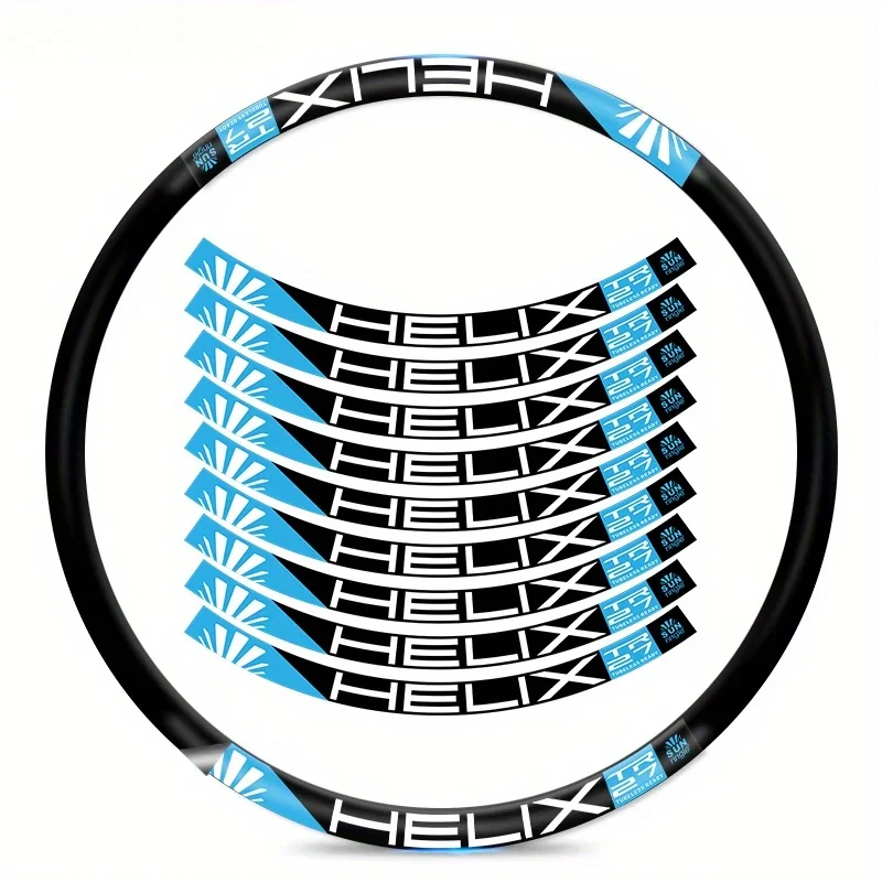 

2D плоские, 2D плоские наклейки на мотоциклетный шлем, набор из 9 предметов, наклейка на ступицу колеса горного велосипеда Sunringle Helix - точно подходит,