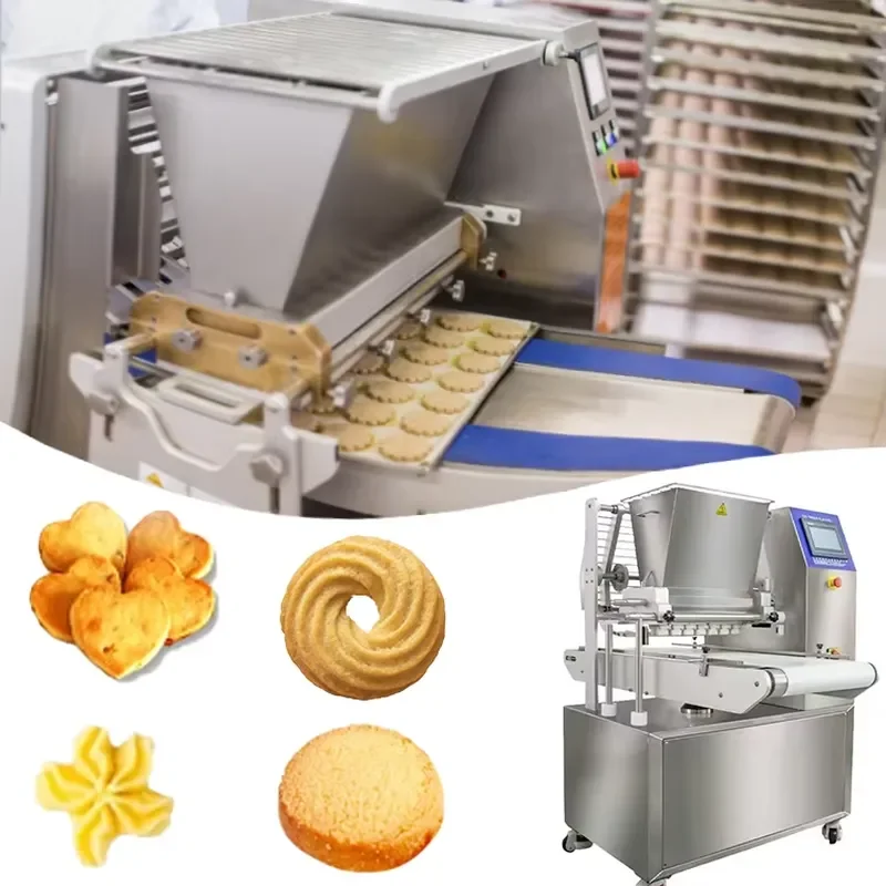 for Automatic Monochrome Biscuit Production Line Cutting and Twisting Machine High Output Factory Molding Equipment