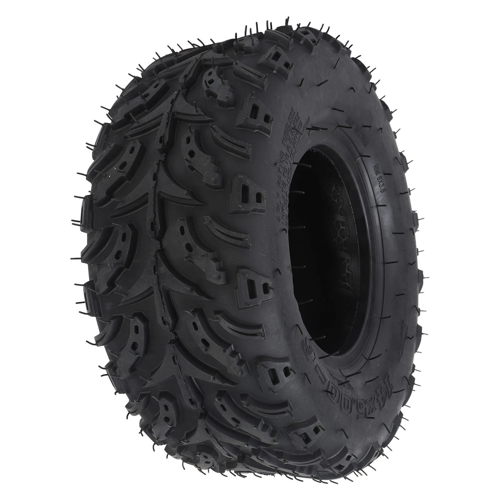 14/5.00-6 Wheel Tire Rubber Explosion Proof All Terrain Tire Anti Slip Tubeless Puncture Resistant for  Cart for Mini Bike
