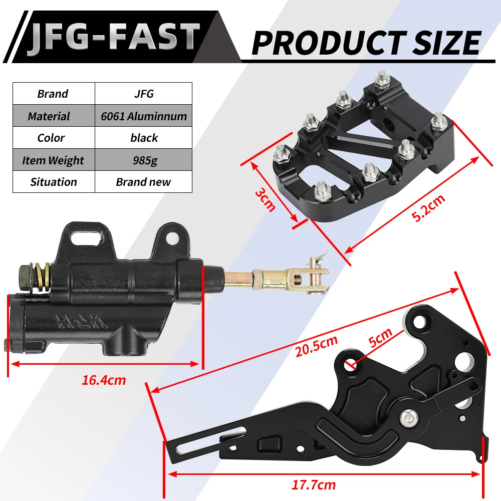 اكسسوارات الدراجات النارية الخلفية الهيدروليكية القدم بدال فرامل رافعة عدة ل SEGWAY X160 X260 ل SURRON Surron Lightbee S/X الترابية E-الدراجة