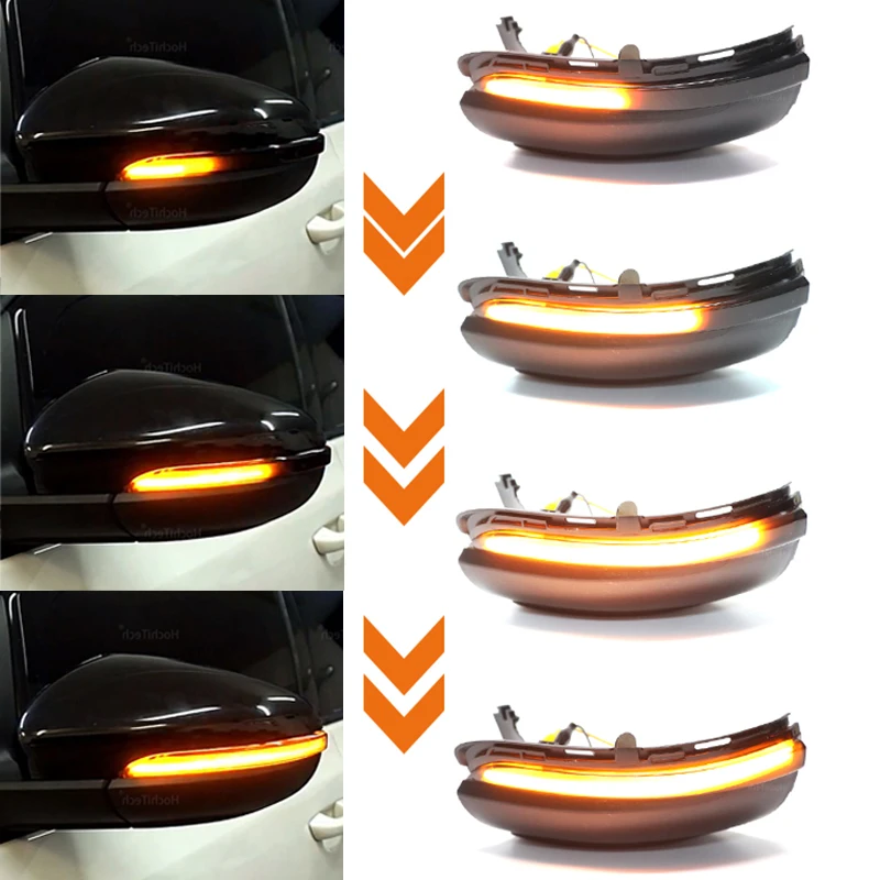 

LED Dynamic Turn Signal Light Repeater Light Sequential Indicator Blinker For Volkswagen VW GOLF 6 VI MK6 GTI R line R20 Touran