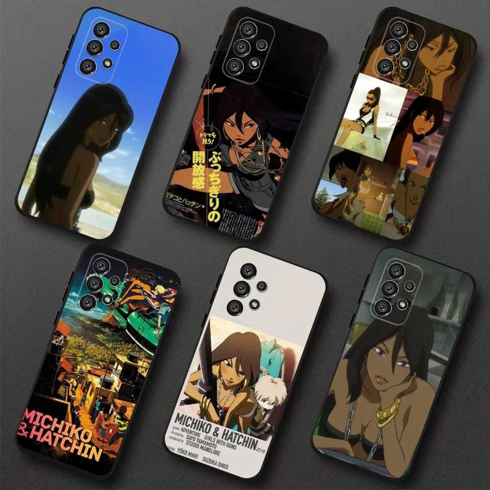 Michiko To Hatchin Michiko Malandro Phone Case For Samsung Galaxy A20,A21s,A22,A31,A32,A52,A53,A72,73,A80,A91 Soft Black Cover