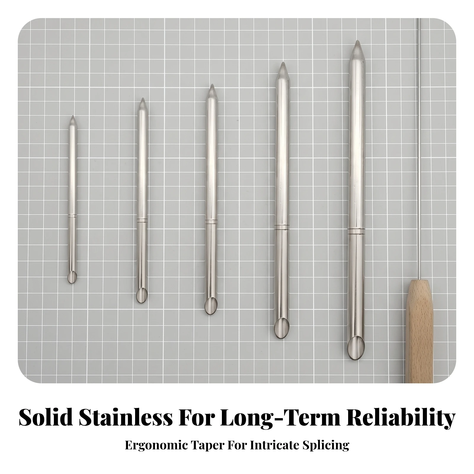 Rope Splicing Tool Sturdy Rope Weaving Tool Marlin Spike Precision Hardened for Boaters, Paracord Projects, Dog Leash Repair view 6