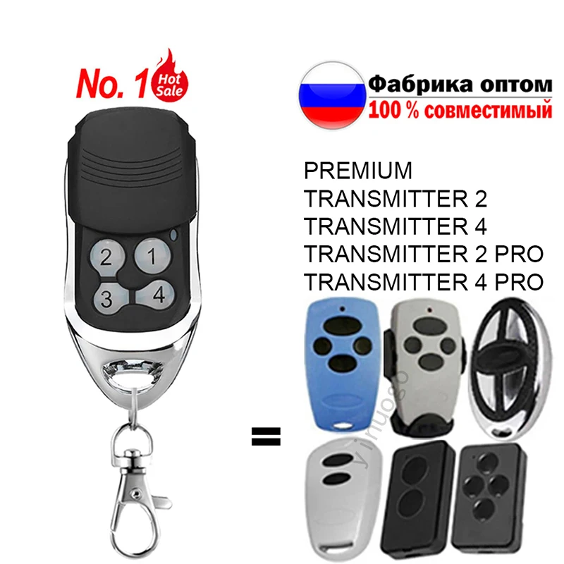 DOORHAN TRANSMITTER 4PRO 2PRO Garage Door Remote Control Barrier 433MHz Dynamic Code Keychain