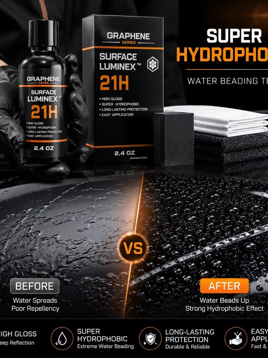 Graphene Ceramic Coating  with Self Healing and UV Track Technology Car Detailing Professionals 10+ Years of Protection