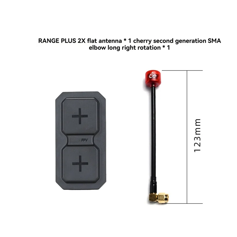 ABMF-RANGE PLUS 2X 5.8 グラム指向性デュアルユニットアンテナ + RHCP Cherry2nd 世代アンテナ SMA 11Dbi RC FPV ドローン部品用