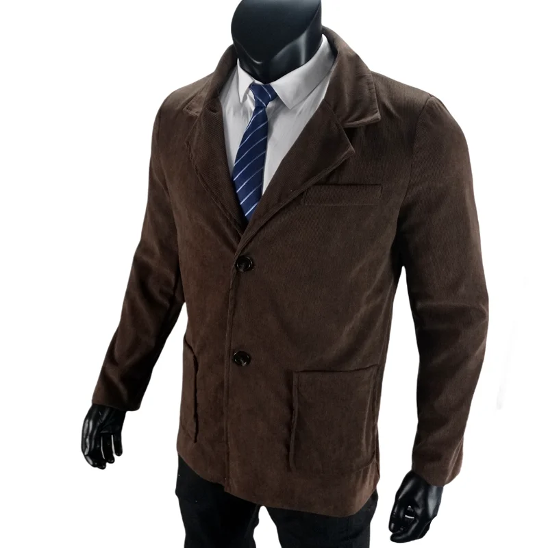 Automne Hommes Veste Street Daim Extérieur Avec Doublure Vestes À La Mode Portable Veste Européenne Plus La Taille Hommes Vêtements S-XXL