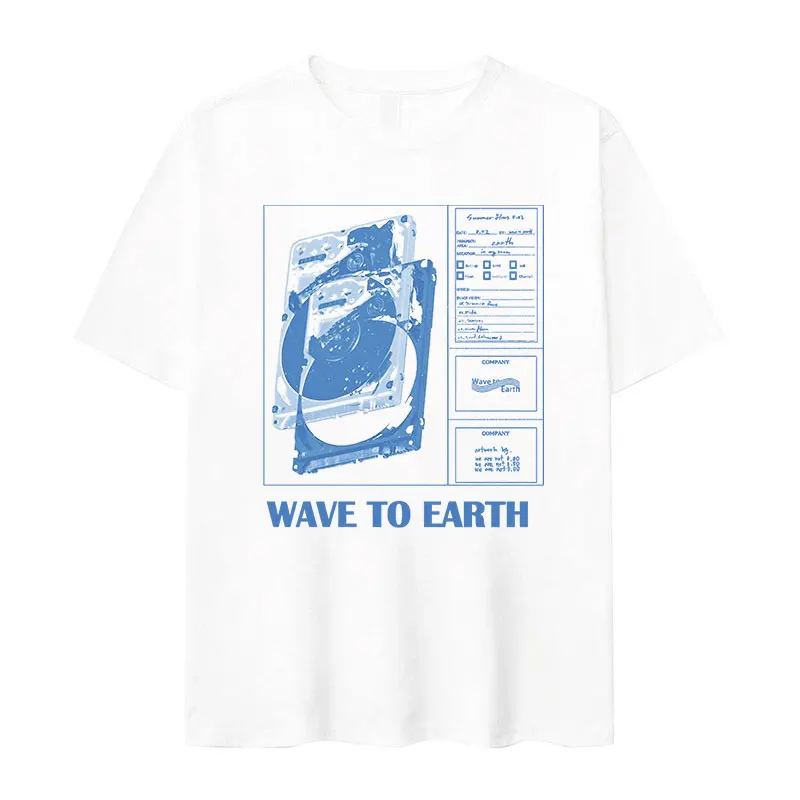 Wave To Earth 2024 Tour Album T Shirts Men's Hip Hop High Quality Fashion T-shirt Unisex Kpop Oversized Cotton Tshirt Streetwear