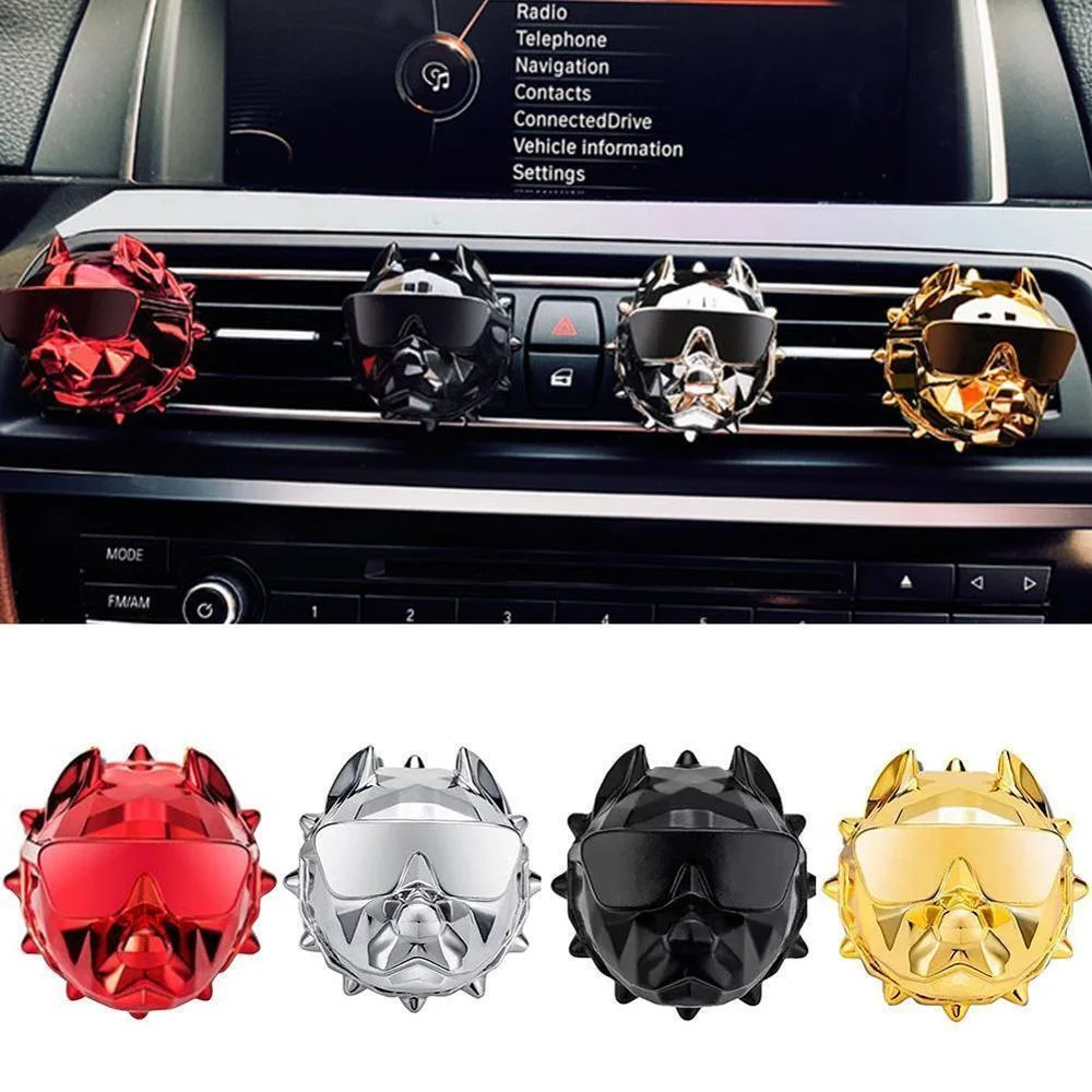 Car Air Fresheners Bulldog Pilot Car Diffuser Car Perfume Funny Car Fragrance MATTEBLACK Bulldog Fragrance Air Purifier