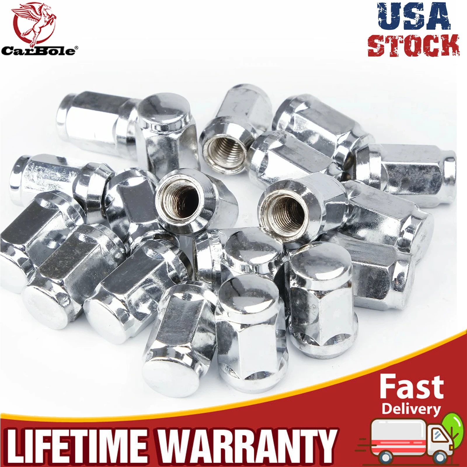

Set of 20 Lug Nuts Bulge Acorn 12x1.5 Chrome Wheel Nut For Dodge Grand Caravan