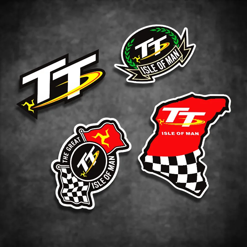 Isle of Man TT Racing Motorcycle Stickers Creative Decals for Motorbike Fuel Tank Fairing Helmet Decoration