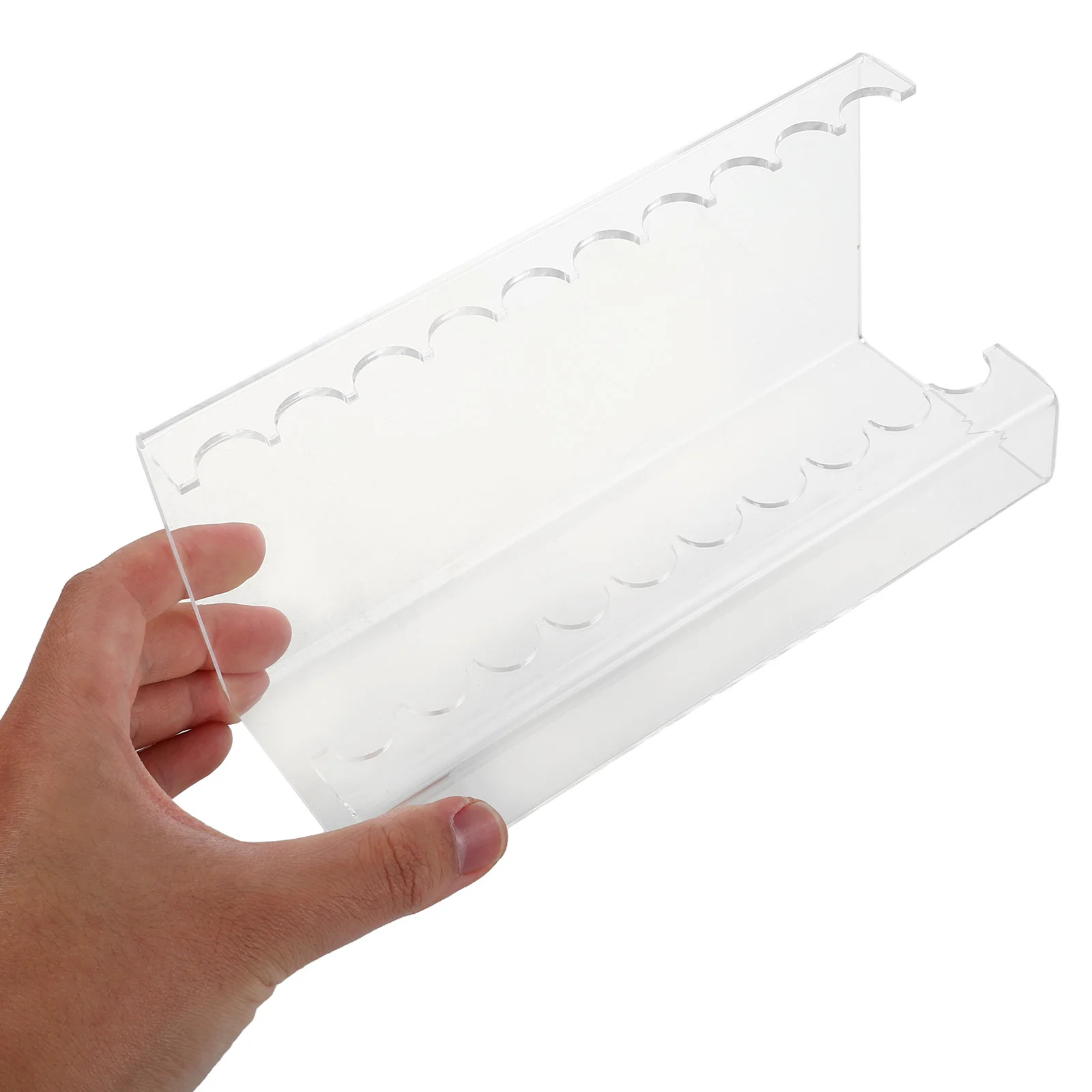 

Acrylic Storage Box Student Pencil Case Office Supplies Organizer Fountain Holder Stand Display Rack Slanting