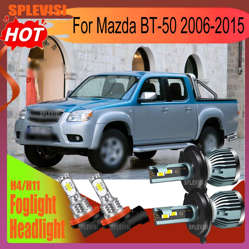 

LED Headlight Foglight H4 H11 Waterproof IP68 5 year warranty For Mazda BT-50 2006 2007 2008 2009 2010 2011 2012 2013 2014 2015