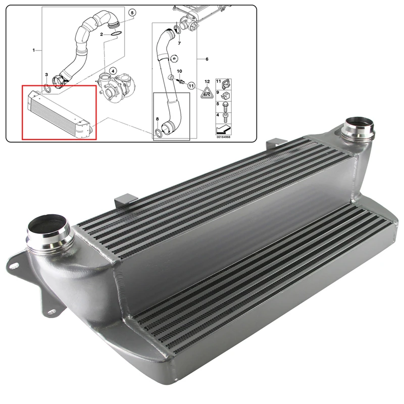 Tuning Performance Intercooler Fits for BMW E60/61 525d 2004-2010 530d 2003-2010 535d 2003-2009 E63/64 635d 2006-2010