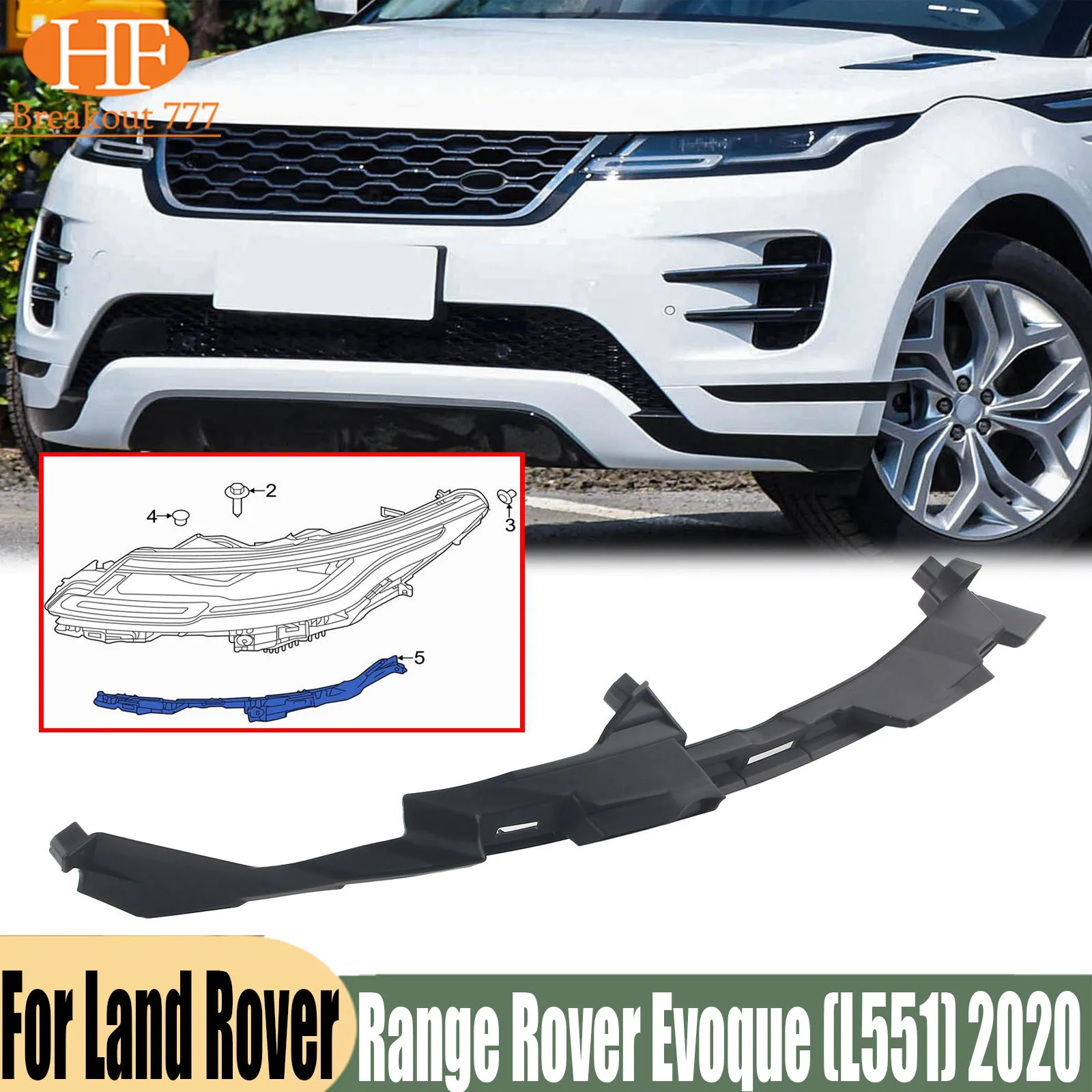 NEW FOR LAND ROVER RANGE ROVER EVOQUE L551 Right HEADLIGHT BRACKET  LR124533