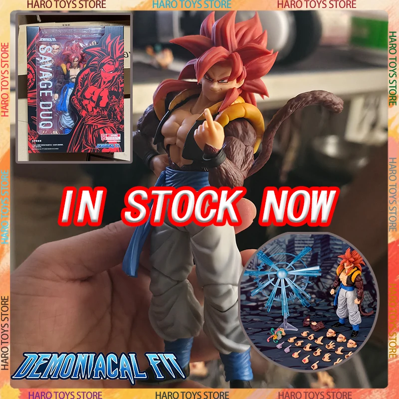 Figura Demoniacal Fit Dragon Ball SHF Gogeta GT Super Saiyan 4 Gogeta 3.0, Figuras de Acción de Anime, Figura de Goku, Juguetes Coleccionables, Regalos