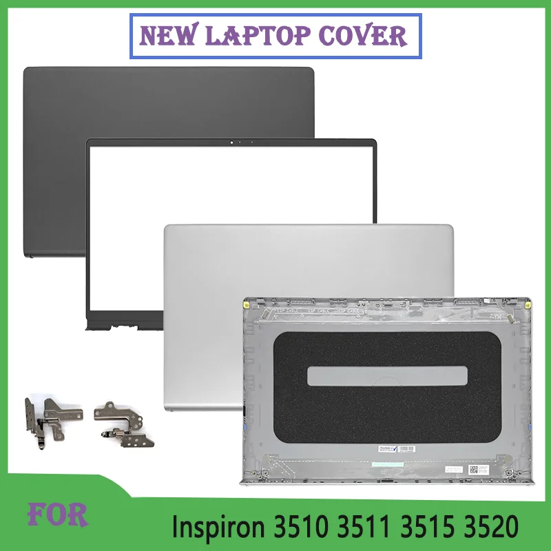 Nuevo para Inspiron 15 3510 3511 3515 3520 LCD cubierta trasera para portátil bisagras de bisel frontal cubierta superior 00WPN8 00DM9D marco bisel 09WC73