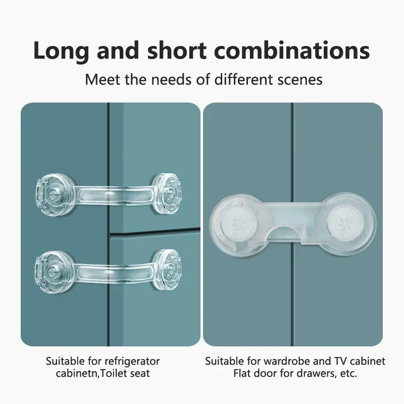 

NEW Children Lock Security Protector Baby Care Multi-function Plastic Lock Safety Lock Cupboard Cabinet Door Drawer Refrigerator