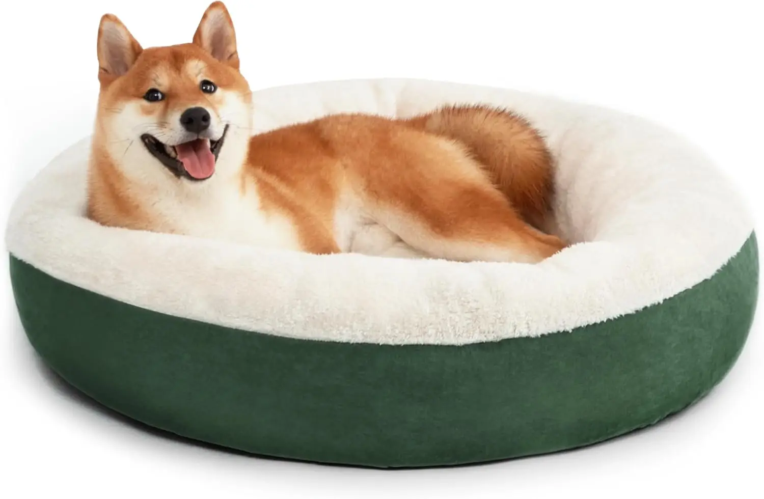 

Round Donut Cat And Dog Cushion Bed, 30In Pet Bed For Medium Or Large Dogs, Anti-Slip & Water-Resistant Bottom, Soft Durable