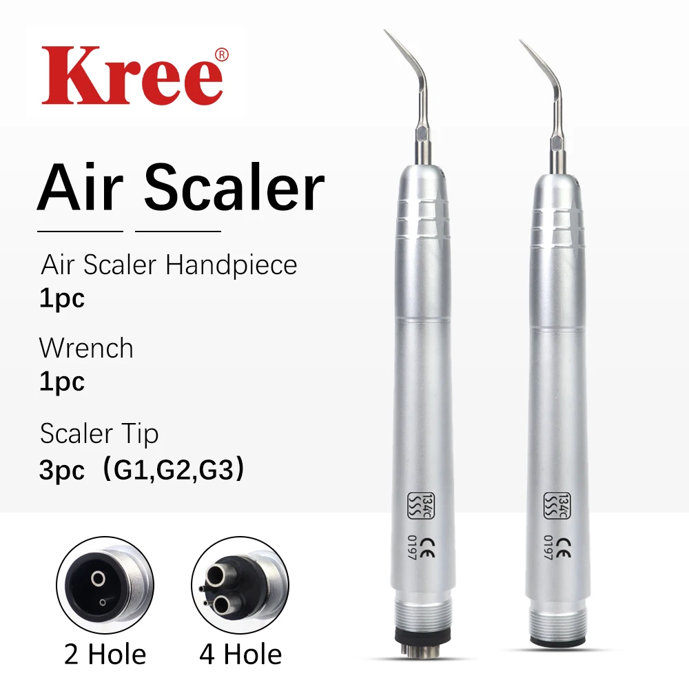 

With G1 G2 G3 Tips Dental Ultrasonic Air Scaler Tooth Calculus Remover Cleaning 2/4Hole Handpiece Scaling Whitening Pen