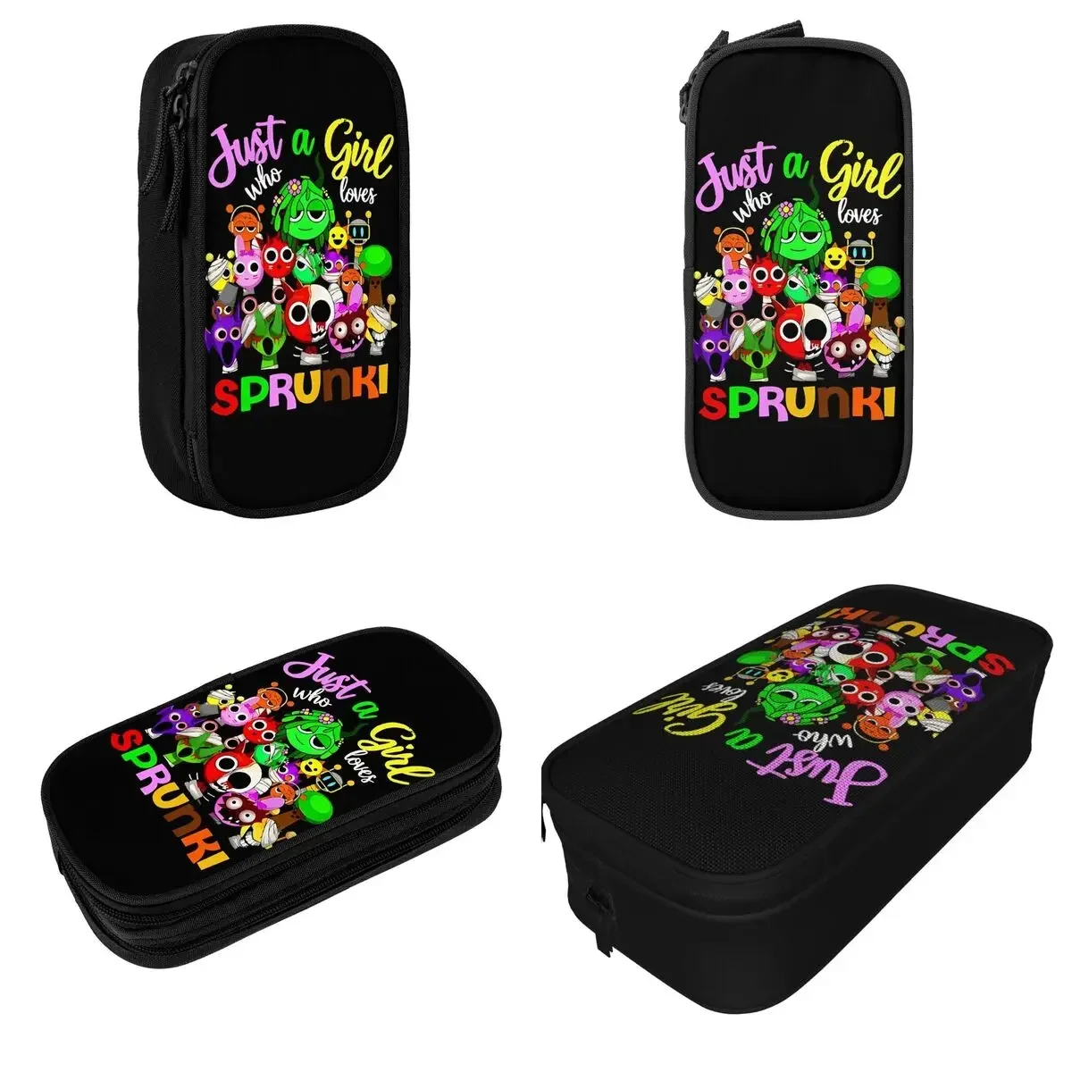 

Games Sprunki Pencil Case Lovely Pen Holder Bags Kids Big Capacity Students School Cosmetic Pencilcases