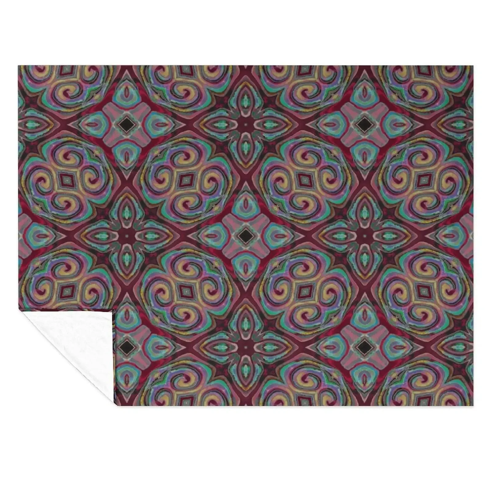 

Burgandy four patch Throw Blanket Blankets For Baby Retros Blankets Sofas Of Decoration Luxury St Blankets
