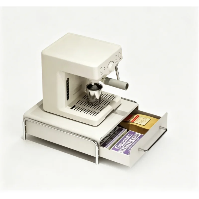 

Ins Style Coffee Capsule Storage Rack Desktop Drawer Design Tea Bag Organizer Coffee Machine Base Display Shelf