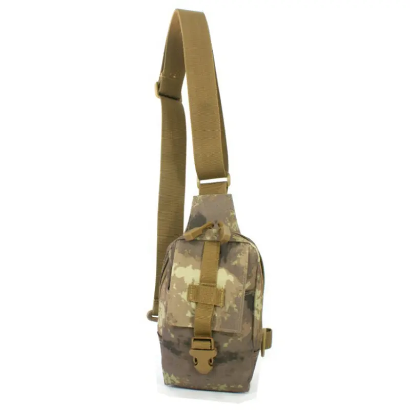 Outdoor multi-functional camouflage small chest bag tactical waist pack sports travel mountain shoulder bag mini crossbody bag