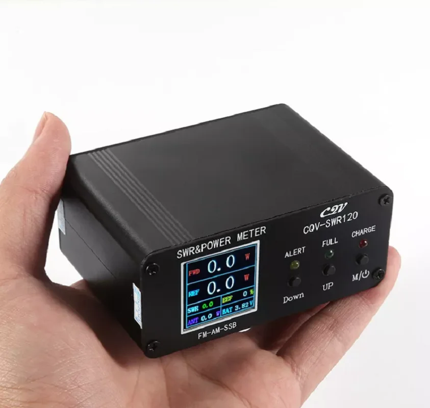 

CQV-SWR120 120W SWR & Power Standing Wave Meter Full Color HD Display FM-AM-SSB