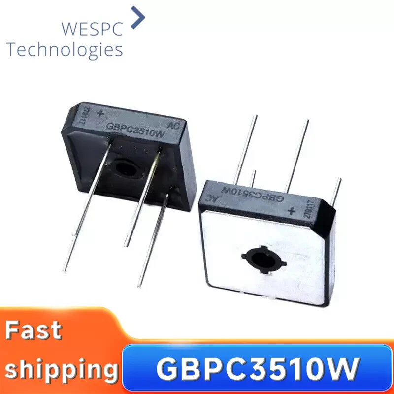 

GBPC3510W single-phase Bridge Rectifiers 35A 1000V 4-Pin GBPC-W Power Supply