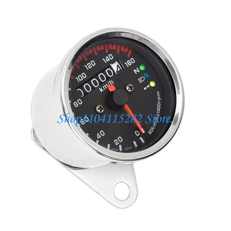  Vintage Look Motorcycle Odometer Motorcycle Speedometer Multifunction for Bikes 