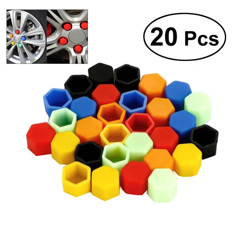 20Pcs Tough Rub-Resistant Wheel Bolt Covers 19Mm Enhance Finish Protect Lug Nuts from Rust Available in Multiple Colors Nut