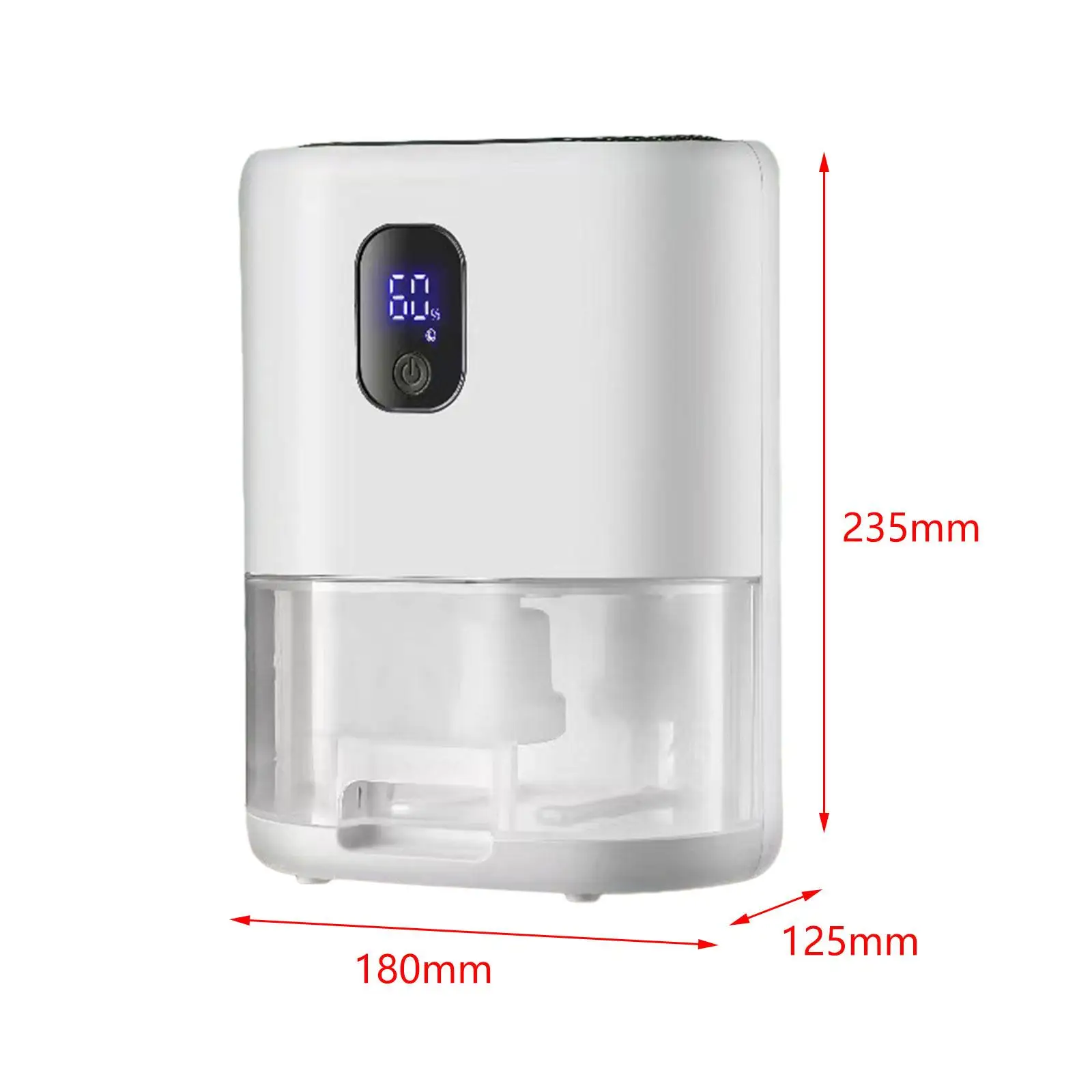 مزيل الرطوبة التلقائي للإيقاف ، محمول ، مدمج ، غرفة نوم ، حمام ، خزان مياه 1 لتر لغرفة الخزانة ، قبو غرفة نوم الغسيل