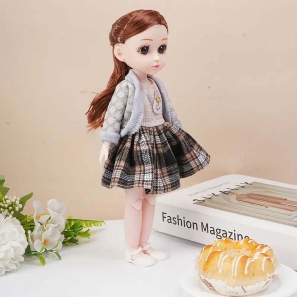 Attractive Eyes 30cm with Clothes with Wig Make Up Long Hair Princess Dress Up Anime Elegant Princess Makeup Ball Joint