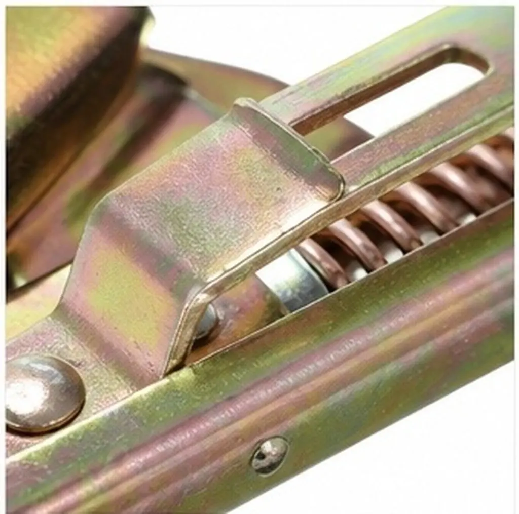 2Pcs Cargo Trailer Door Toggle Latch Heavy Duty Spring Loaded Lock Assembly Metal Spring Gate Latch Trailer for Truck