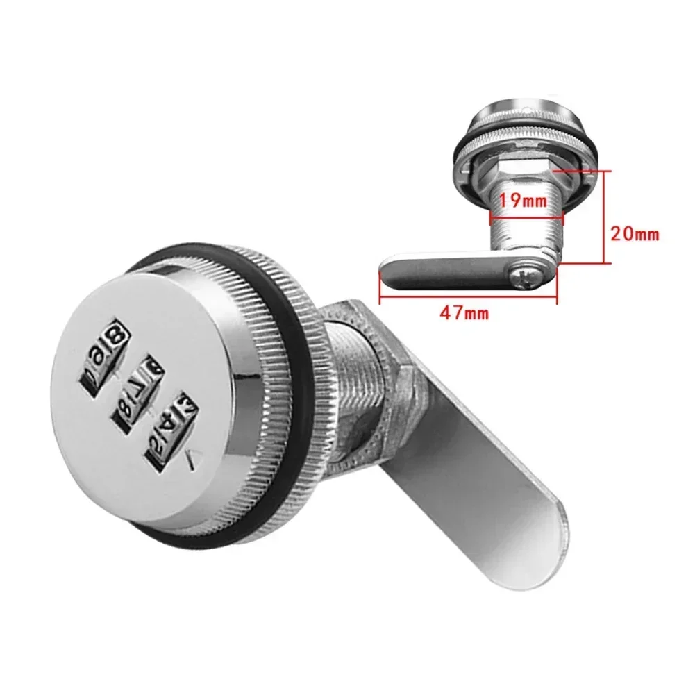 New Parts Lock 1 Pack Tool 3Digital Locker Post Replacement Accessories Alloy Zinc Box Cabinet Code Combination