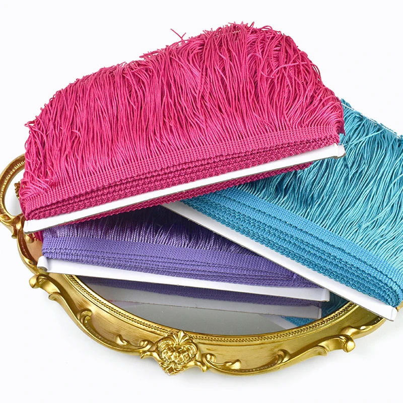 

5/10Meters 15cm Polyester Tassel Fringes Sewing Latin Dress Lace Trim Curtain Sofa Cover Decor Fringe Tassels Crafts Materials