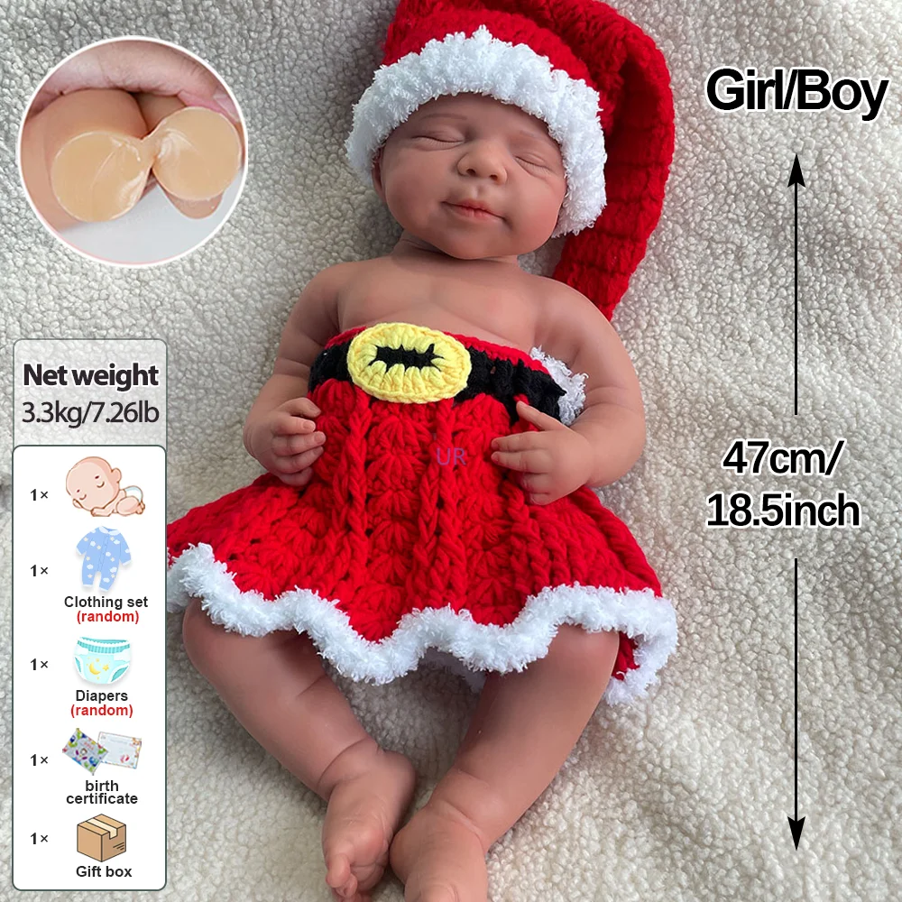 Open Mond 19 "Pascale Siliconen Reborn Babypop Meisje & Jongen Kunstenaar DIY Wasbare Reborn Bebe Pasgeboren Real Corpo de Siliconen Pop