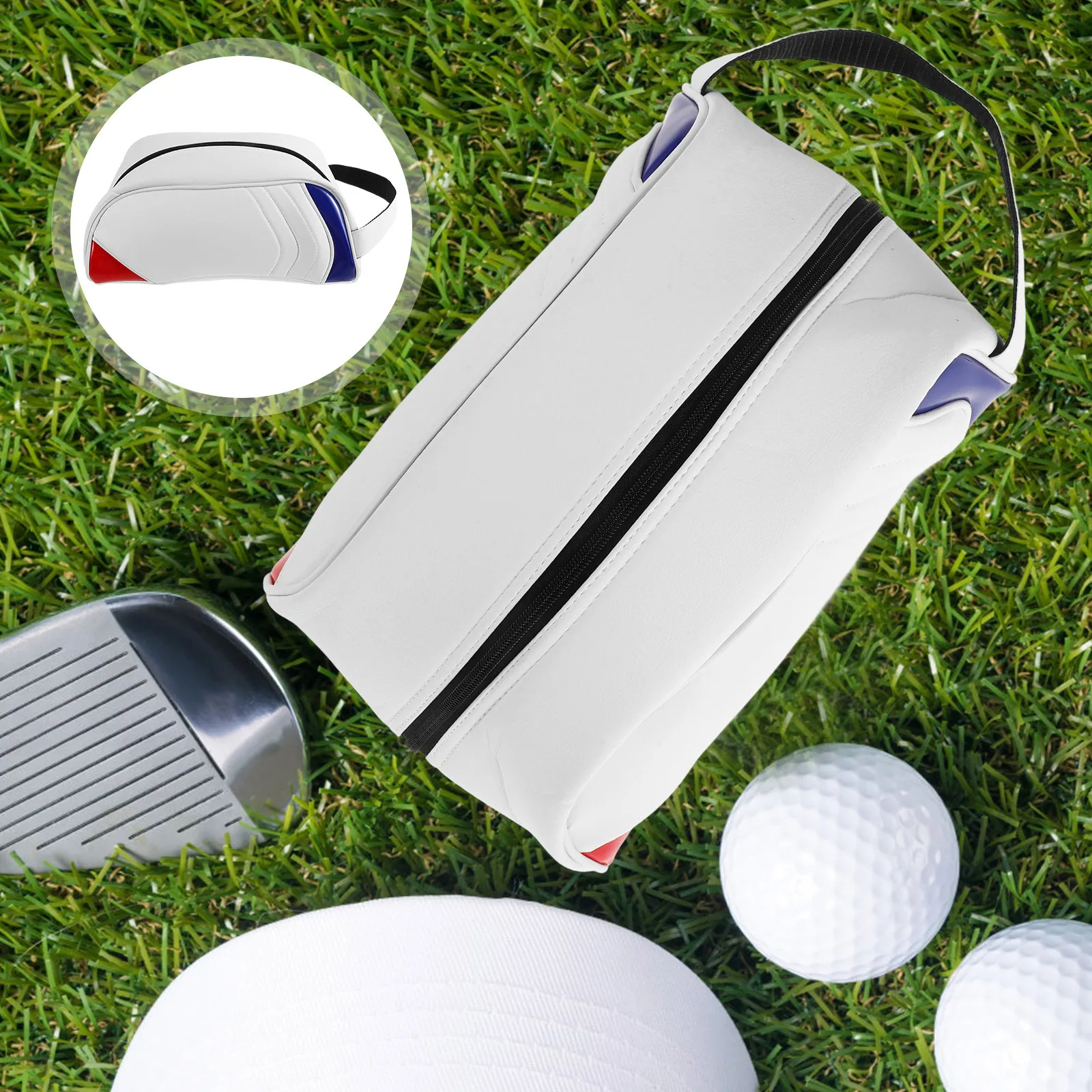 Golf Shoe Storage Bag Waterproof Portable Multi Functional Travel Gym Outdoor Shoe Carrier Zippered Closure Golf Accessories Bag