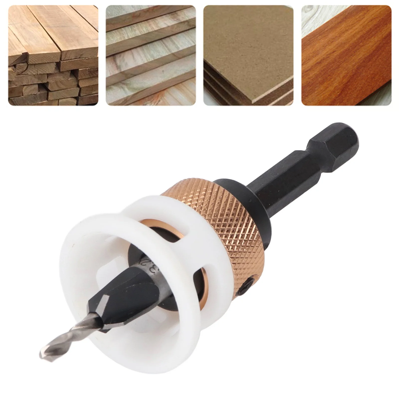 

Набор сверл с зенковкой, 4-флейтовый алюминиевый сплав, регулируемая глубина, набор сверл по дереву, набор сверл с зенковкой по дереву